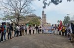 पुणे विद्यापीठात SFI व विद्यापीठ विद्यार्थी संघर्ष कृती समितीची निदर्शने Demonstrations by SFI and University Student Struggle Action Committee at Pune University