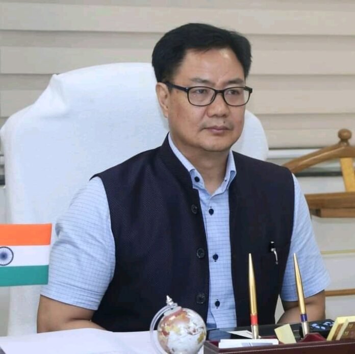 Kiran Rijiju was removed from the post of Law Minister