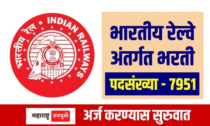 RRB JE Railway Bharti for 7951 posts